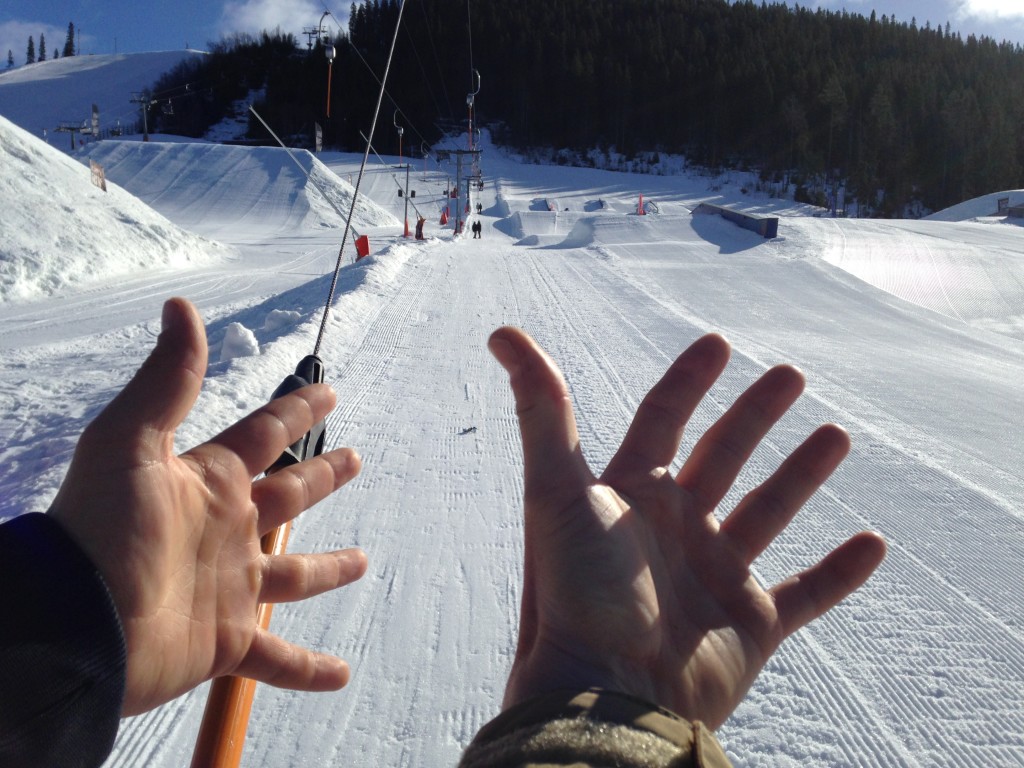 snowboard kläppen