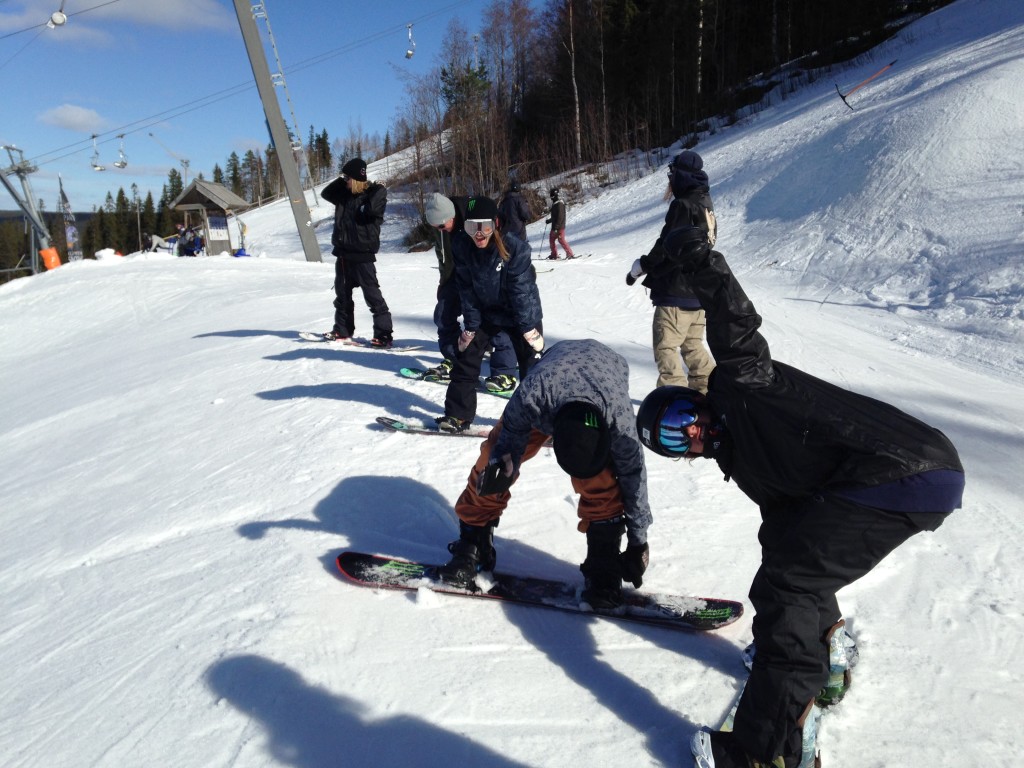 snowboard kläppen