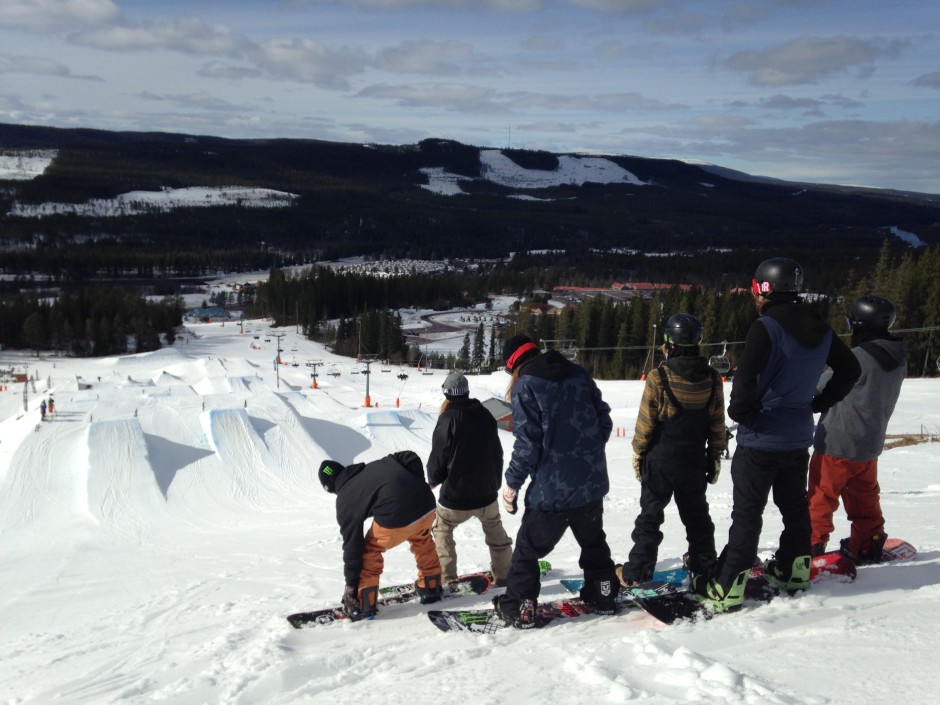 snowboard kläppen